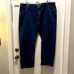 Wrangler, authentic straight, leg, jeans. 46x30